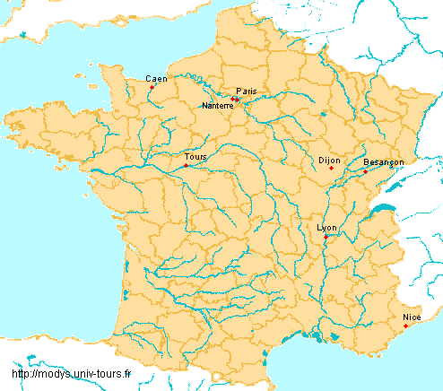 Répartition des partenaires du CRN